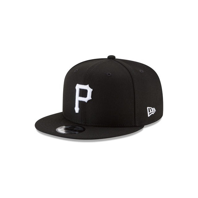 Pittsburgh Pirates Black & White 9FIFTY Snapback Hat - Black