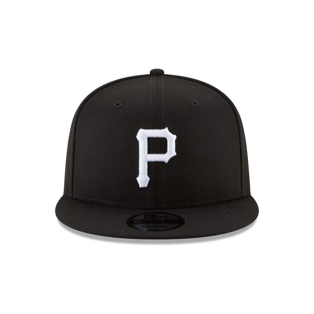 Pittsburgh Pirates Black &amp; White 9FIFTY Snapback Hat - Black