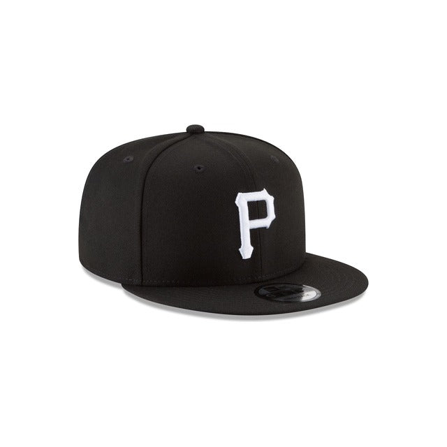 Pittsburgh Pirates Black &amp; White 9FIFTY Snapback Hat - Black