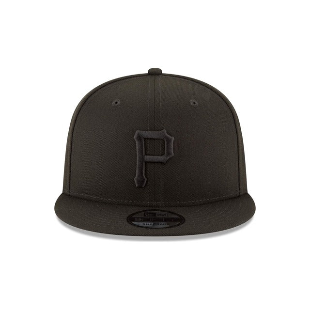 Pittsburgh Pirates Black on Black 9FIFTY Snapback Hat - Black