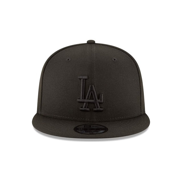 Los Angeles Dodgers Black on Black 9FIFTY Snapback Hat - Black