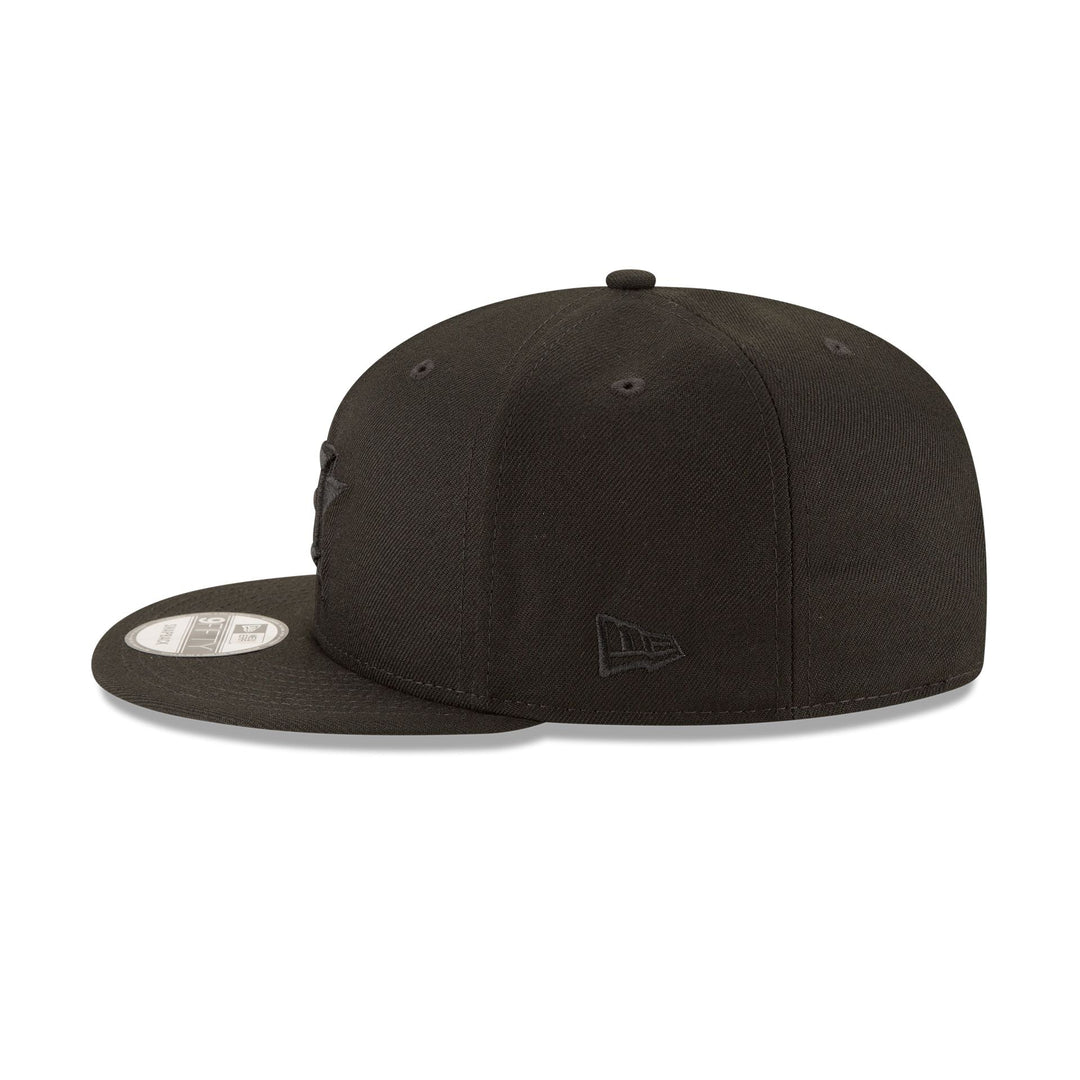 New Era Houston Astros Black on Black 9FIFTY Snapback Hat - View 5