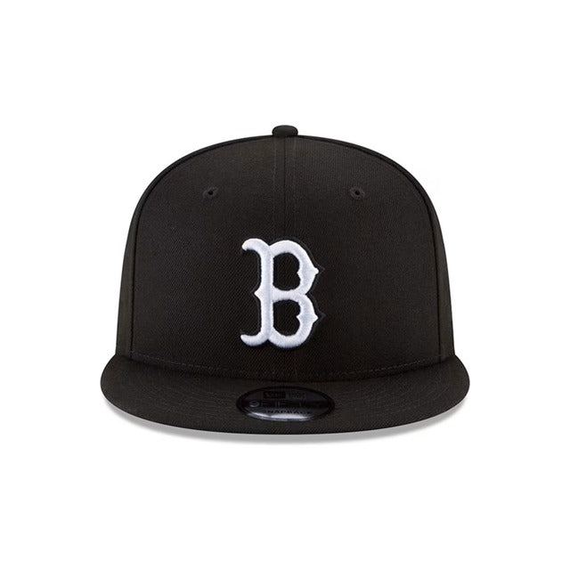 Boston Red Sox Black &amp; White 9FIFTY Snapback Hat - Black