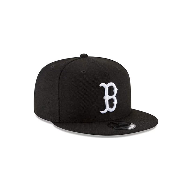 Boston Red Sox Black &amp; White 9FIFTY Snapback Hat - Black