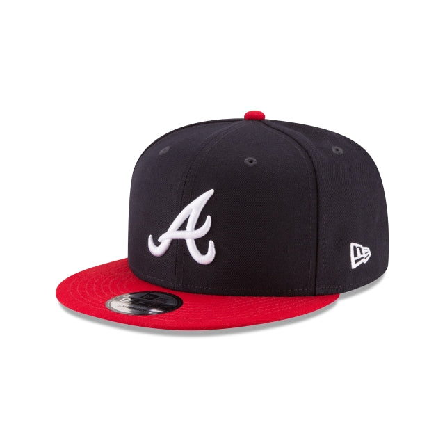 New Era Atlanta Braves Basic 9FIFTY Snapback Hat - View 1