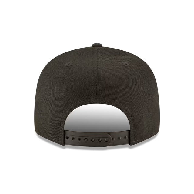 Los Angeles Angels Black on Black 9FIFTY Snapback Hat - Black