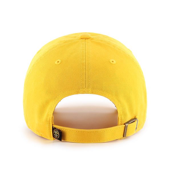 47 Brand Denver Nuggets Clean Up Adjustable Hat - Yellow Gold - Back