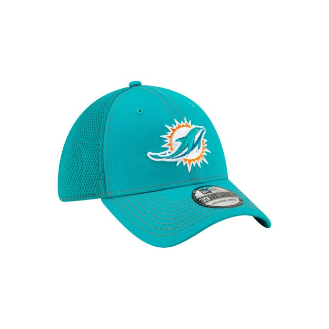 Miami Dolphins Neo 39THIRTY Stretch Fit Hat - Teal
