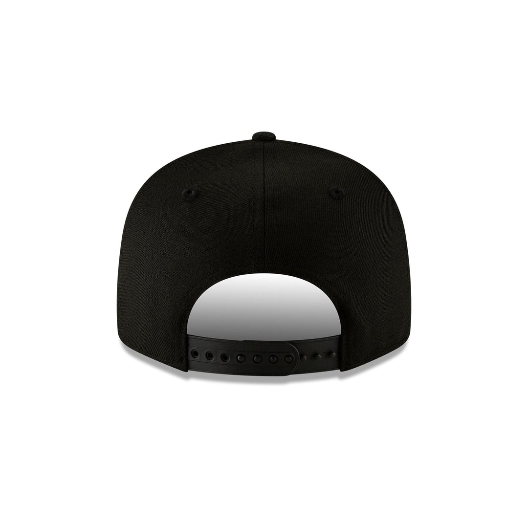 New Era New England Patriots Black on Black 9FIFTY Snapback Hat - View 2