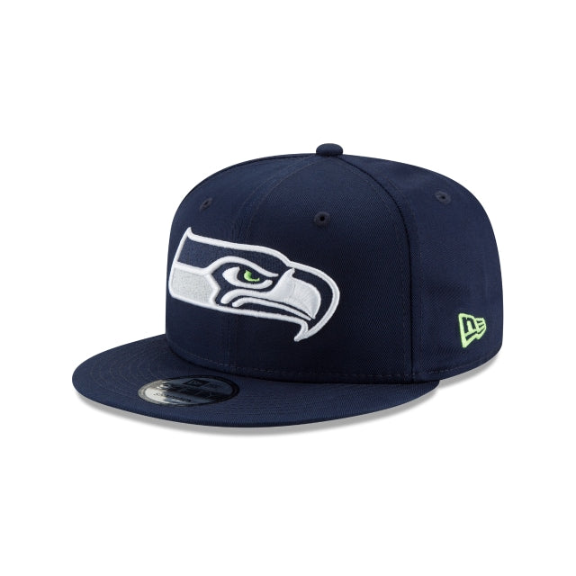 New Era Seattle Seahawks Basic 9FIFTY Snapback Hat - View 1