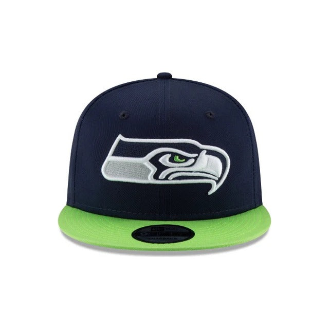 Seattle Seahawks Two Tone 9FIFTY Snapback Hat - Navy
