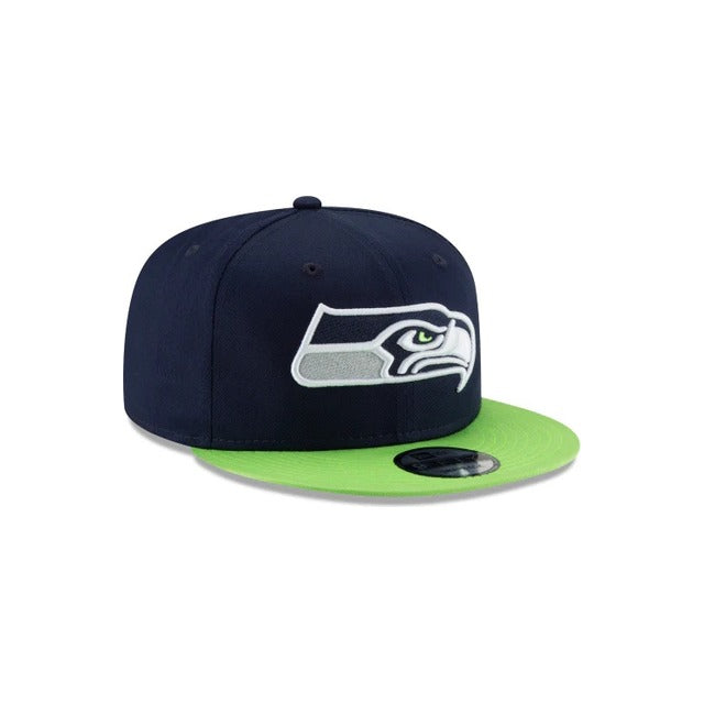 Seattle Seahawks Two Tone 9FIFTY Snapback Hat - Navy
