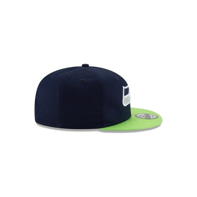 Seattle Seahawks Two Tone 9FIFTY Snapback Hat - Navy