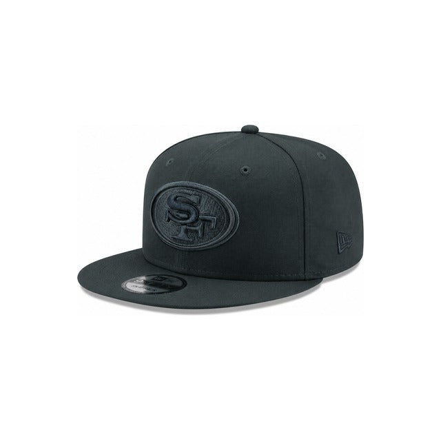 San Francisco 49ers Black on Black 9FIFTY Snapback Hat - Black