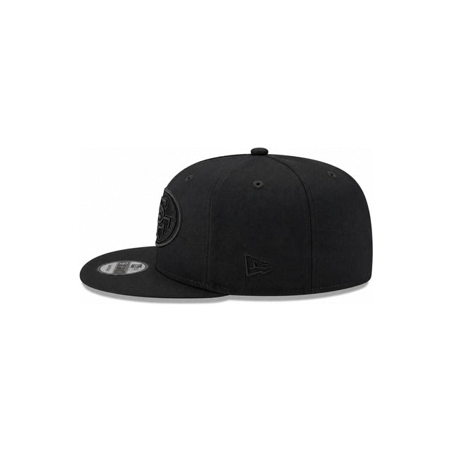 San Francisco 49ers Black on Black 9FIFTY Snapback Hat - Black