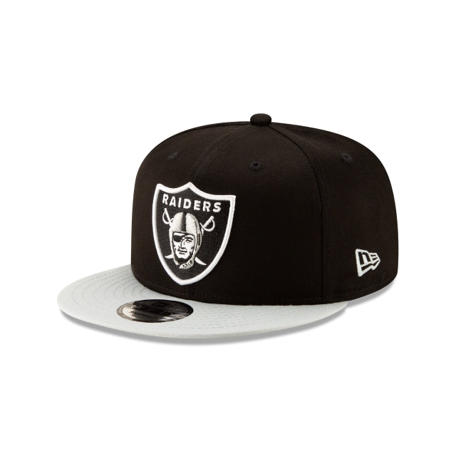 New Era Las Vegas Raiders Two Tone Black 9FIFTY Snapback Hat - View 1