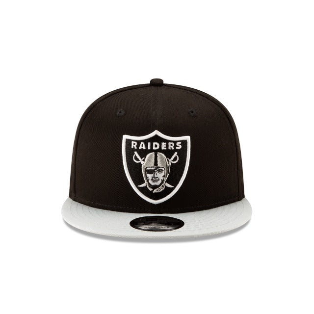 New Era Las Vegas Raiders Two Tone Black 9FIFTY Snapback Hat - View 4