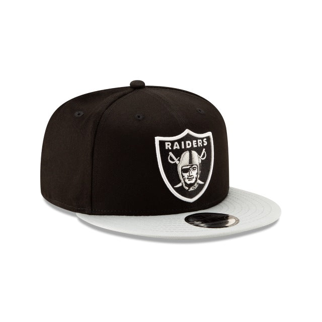 New Era Las Vegas Raiders Two Tone Black 9FIFTY Snapback Hat - View 3