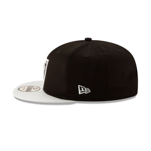 New Era Las Vegas Raiders Two Tone Black 9FIFTY Snapback Hat - View 6