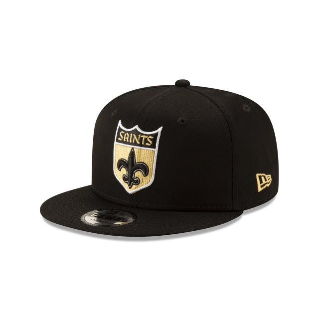 New Era New Orleans Saints Black on Black 9FIFTY Snapback Hat - View 1