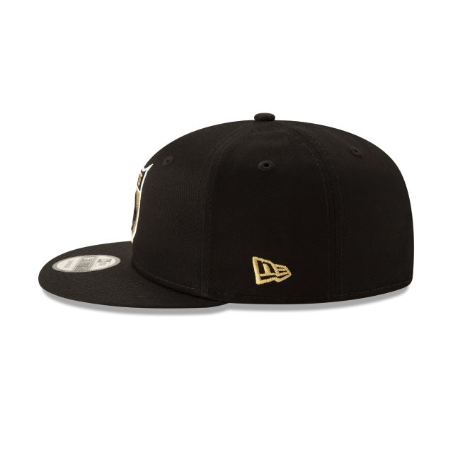 New Era New Orleans Saints Black on Black 9FIFTY Snapback Hat - View 6