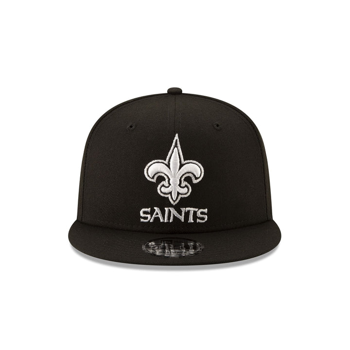 New Era New Orleans Saints Black &amp; White 9FIFTY Snapback Hat - View 4