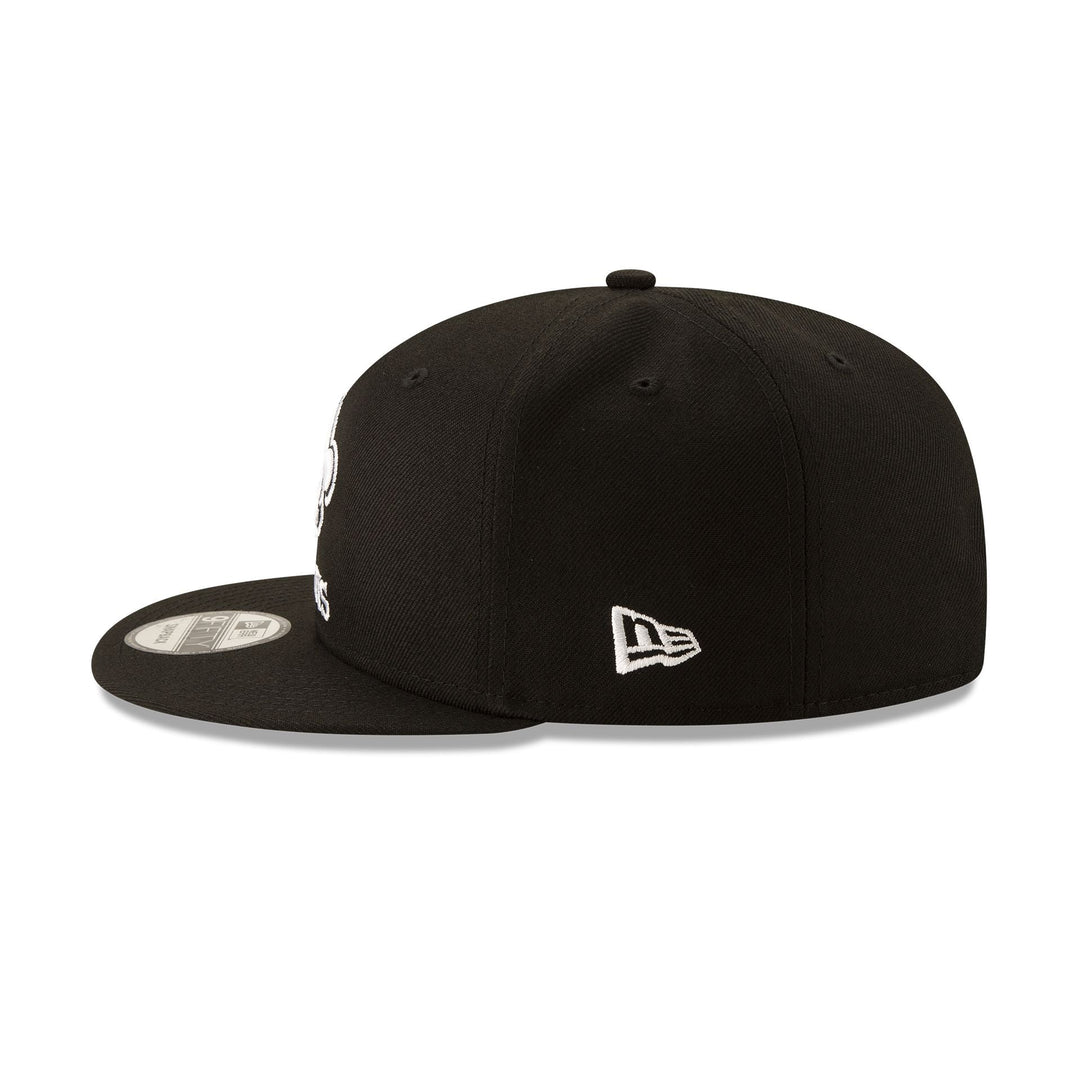 New Era New Orleans Saints Black &amp; White 9FIFTY Snapback Hat - View 5