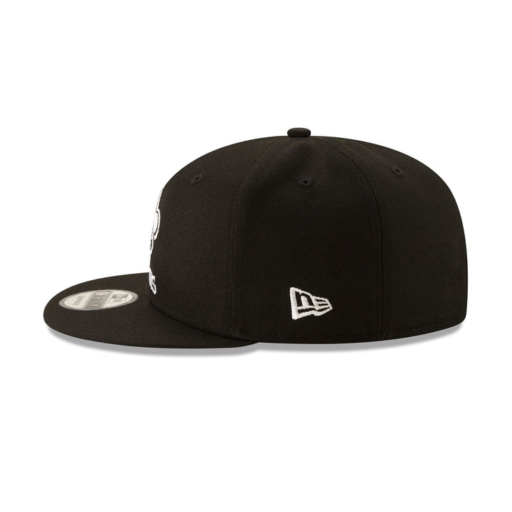 New Era New Orleans Saints Black &amp; White 9FIFTY Snapback Hat - View 5