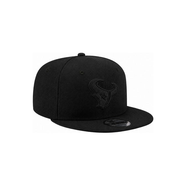 Houston Texans Black on Black 9FIFTY Snapback Hat - Black