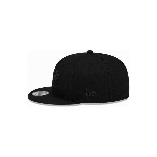Houston Texans Black on Black 9FIFTY Snapback Hat - Black