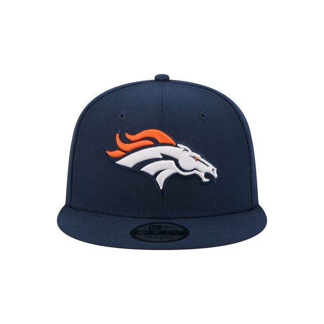 Denver Broncos Basic 9FIFTY Snapback Hat - Navy