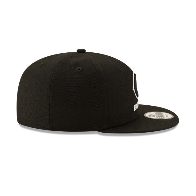 New Era Chicago Bears Black &amp; White 9FIFTY Snapback Hat - View 2
