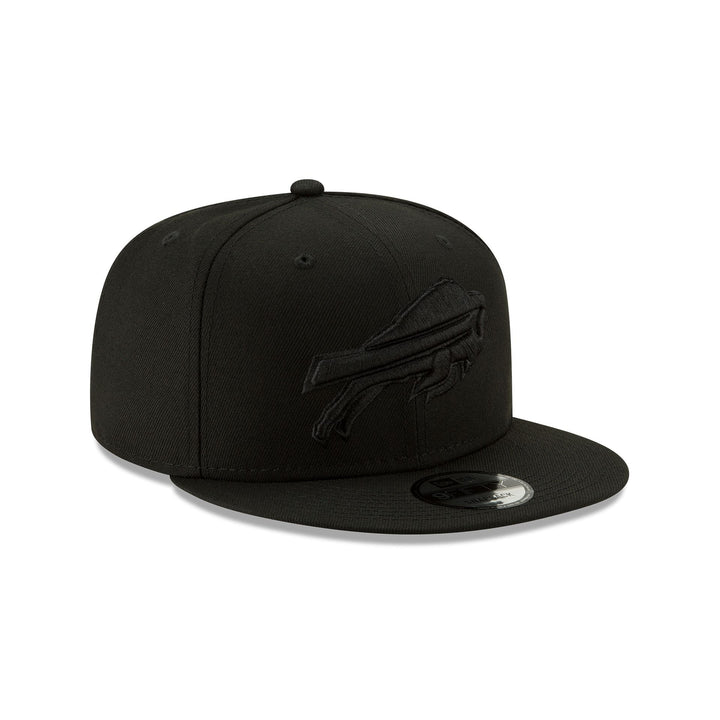New Era Buffalo Bills Black on Black 9FIFTY Snapback Hat - View 3
