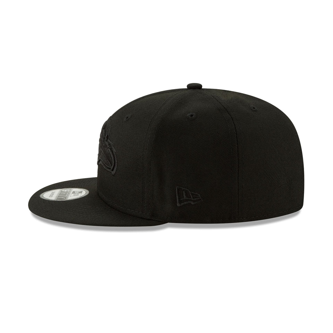 New Era Baltimore Ravens Basic Black on Black 9FIFTY Snapback Hat - View 5