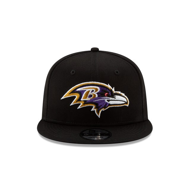 New Era Baltimore Ravens Black 9FIFTY Snapback Hat - View 4