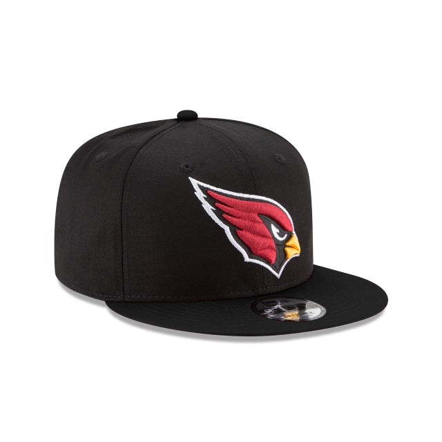 New Era Arizona Cardinals Black on Black 9FIFTY Snapback Hat - View 2