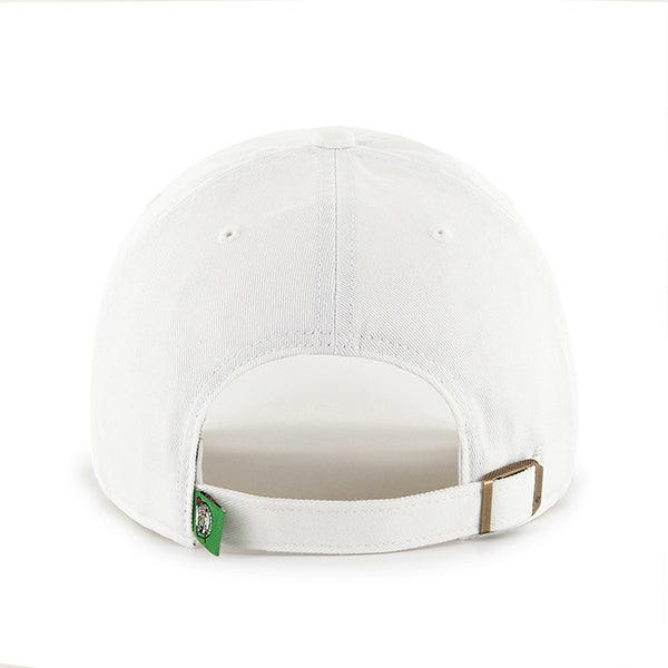 47 Brand Boston Celtics Clean Up Adjustable Hat - White - Back