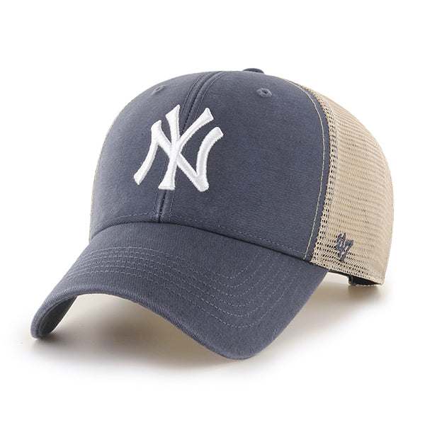 47 Brand New York Yankees Flagship MVP Adjustable Hat - Vintage Navy/Beige/White - Front