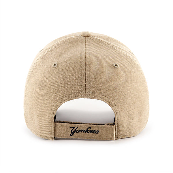 47 Brand New York Yankees MVP Adjustable Hat - Khaki - Back