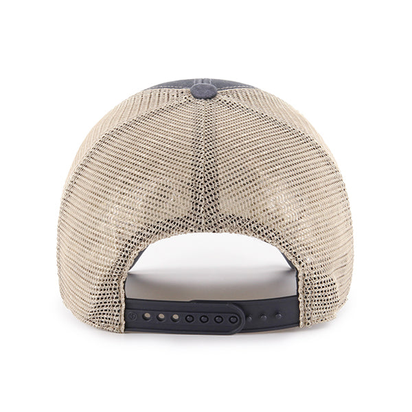 47 Brand Atlanta Braves Flagship MVP Adjustable Hat - Vintage Navy/Beige - Back