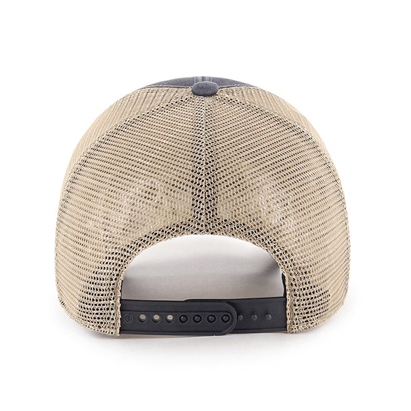 47 Brand Tampa Bay Rays Flagship MVP Adjustable Hat - Vintage Navy/Beige - Back