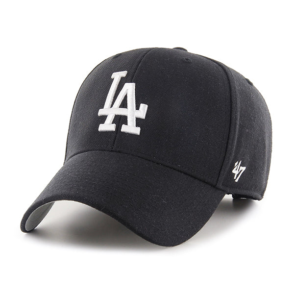 47 Brand Los Angeles Dodgers MVP Adjustable Hat - Black/White - Front