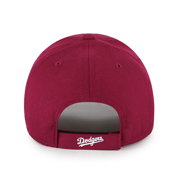 47 Brand Los Angeles Dodgers MVP Adjustable Hat - Cardinal Red - Back