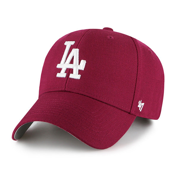 47 Brand Los Angeles Dodgers MVP Adjustable Hat - Cardinal Red - Front