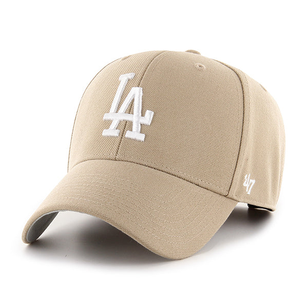47 Brand Los Angeles Dodgers MVP Adjustable Hat - Khaki - Front