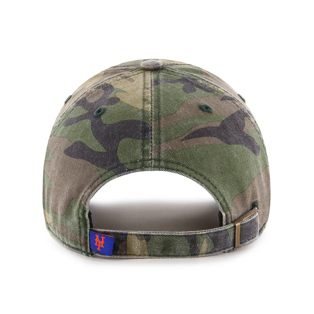 47 Brand New York Mets Clean Up Adjustable Hat - Camo - Back