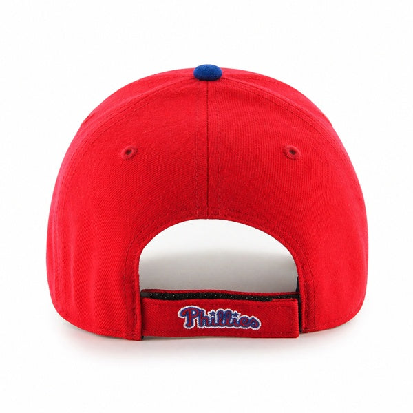 47 Brand Philadelphia Phillies MVP Adjustable Hat - Two-Tone Red/Yellow - Back
