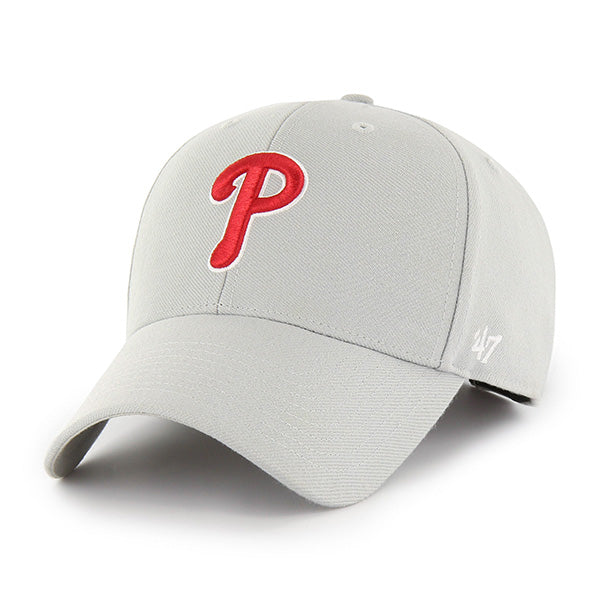 47 Brand Philadelphia Phillies MVP Adjustable Hat - Gray - Front