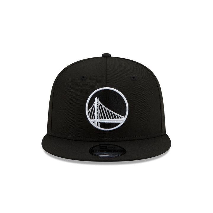 New Era Golden State Warriors Black &amp; White 9FIFTY Snapback Hat - View 4