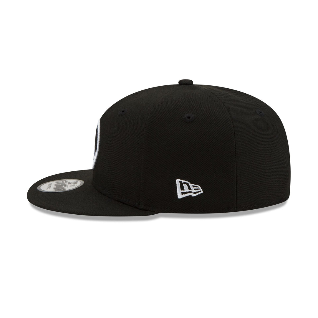New Era Golden State Warriors Black &amp; White 9FIFTY Snapback Hat - View 5